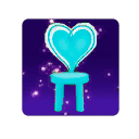 Файл:Голубой стул Сердечко.png