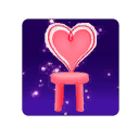 Файл:Иконка Красный стул Сердечко.png