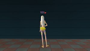 Женский костюм Зов природы желт вид сзади.jpg