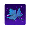 Иконка Синий кленовый лист.png